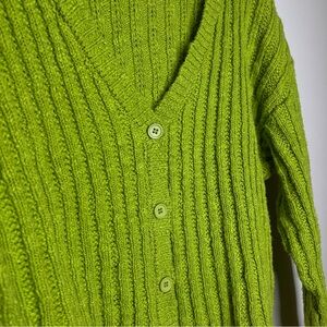 Chartreuse Green Cardigan